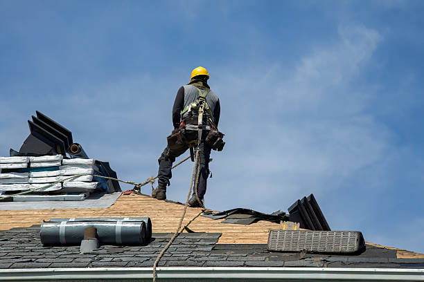 Professional Gutter Installation technician working in New Wilmington, PA